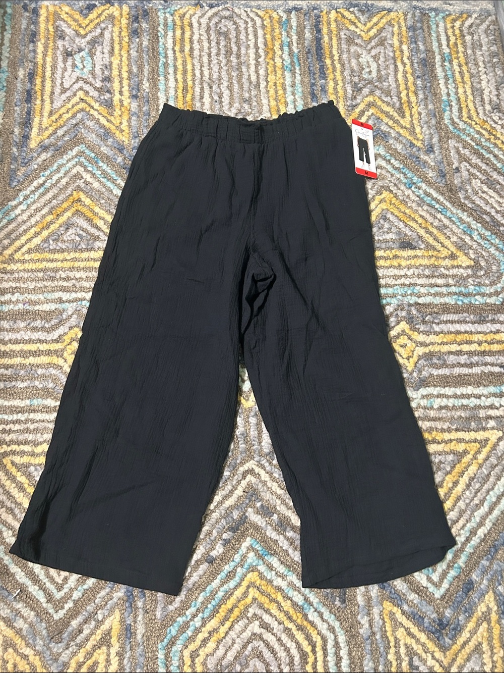 Jessica Simpson Black Wide-Leg Pull-On Women’s Pants